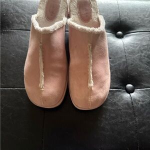 Women's Pink Suede Slip-On Shoes